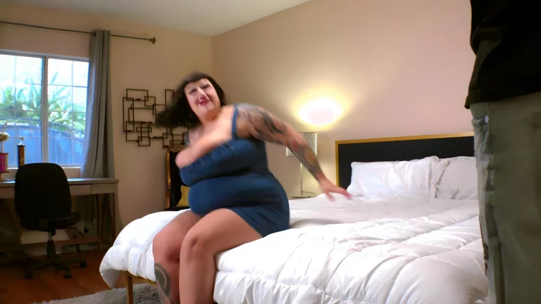 Fat Goth Girl Takes A Big Black Cock