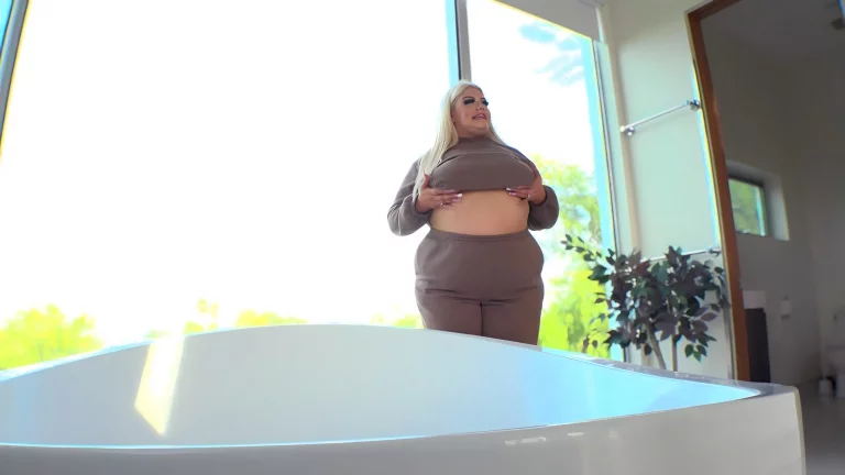 Chubby Blonde Is Black Balled